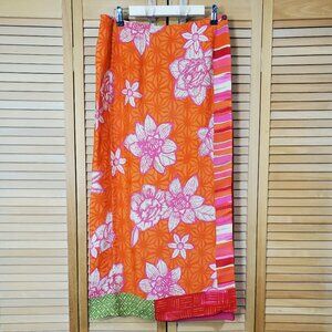 Sigrid Olsen Sport Wrap Midi Skirt Cover-Up Size 10